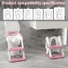 BabyBond 2 in 1 Potty Training Toilet Seat with Splash Guard Anti-Slip Pad Step Stool - 3 of 4
