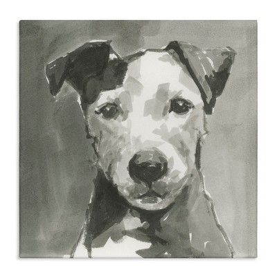 Stupell Industries Muted Dog with Quiet Expression, 36" x 36"