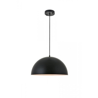 Elegant Lighting Forte 1 light black Pendant