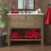 Vynxaria Ultra Soft Red 8 Piece Cotton Towel Set - 2 of 4