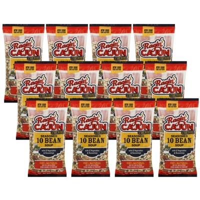 Ragin' Cajun Seasoned 10 Bean Soup Mix - Case of 12/16 oz