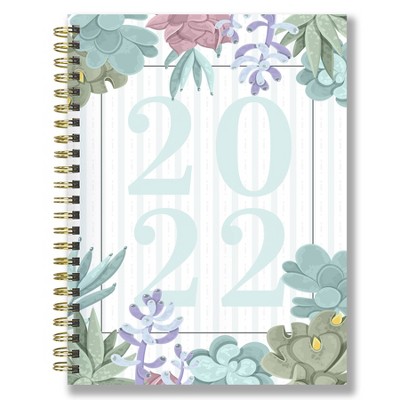 2022 Planner Weekly/Monthly Growing Succulents Medium - The Time Factory
