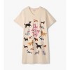 Little Blue House Women's Nightshirt, She Who Sleeps With Dogs, One Size - 2 of 4