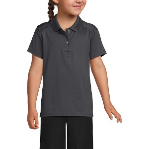 Lands' End School Uniform Kids Short Sleeve Feminine Fit Rapid Dry Polo Shirt - 1 of 4