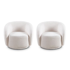 CAVINAS Modern Accent Chair with Backrest Upholstered Sofa Chair Comfy Chair Lounge Chair for Living Room - 1 of 4