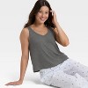 Women's Cozy Ribbed Pajama Tank Top - Auden™ - 3 of 4