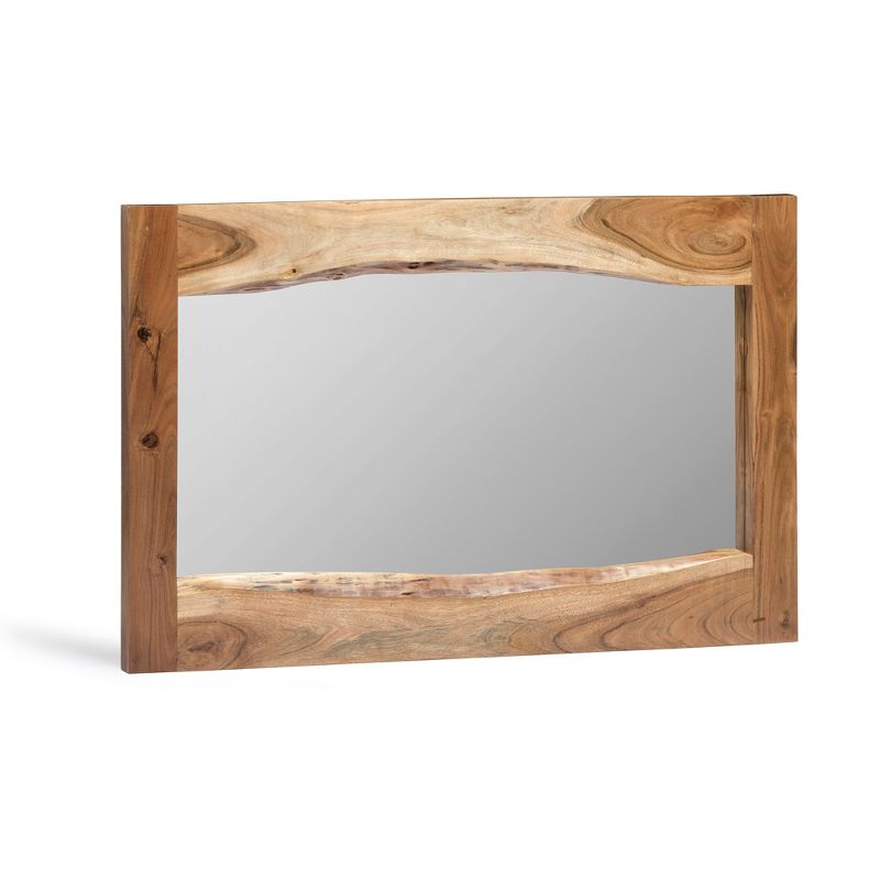 Alpine Live Edge Wood Mirror Natural - Alaterre Furniture, 1 of 6