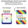 Big Dot of Happiness Love is Love - Pride - Bar Bingo Cards and Markers - Rainbow Party Shaped Bingo Game - Set of 18 - 3 of 4