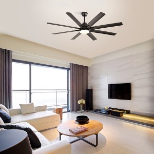 GDFStudio Pueblo 66" Smart Remote Control Ceiling Fan With Dimmable Led Light - 1 of 4