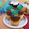 Harry Potter Slytherin Quidditch Arch Heart Love Cupcake Picks Toppers Decoration Set of 6 - 3 of 3