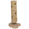 vidaXL Wine Rack for 8 Bottles 15.7"x11.8"x31.5" Solid Teak Wood - 2 of 4