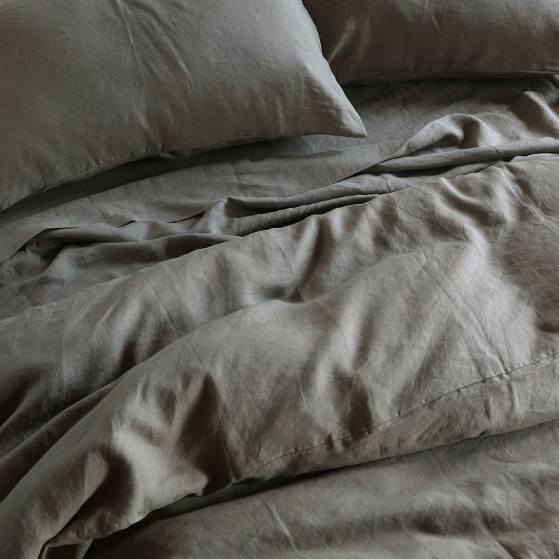 100% French Linen Duvet Cover & Sham Set | BOKSER HOME, 2 of 4