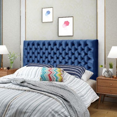 Upholstered Headboard Queen Size with Button-Tufted Diamond Stitching, Queen/Full Beds Headboard with Adjustable Height -Christopher Knight Home