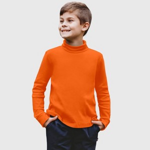 City Threads Kids Soft Cotton Turtleneck - USA-Made, Breathable & Versatile Layering Top for Boys and Girls - 1 of 4