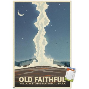Trends International Old Red Truck - Old Faithful Unframed Wall Poster Prints - 1 of 4