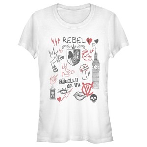 Juniors Womens Cruella Rebel Icons T-Shirt - 1 of 4