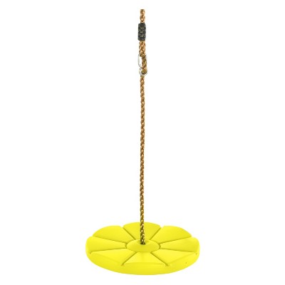 Swingan Cool Disc Swing With Adjustable Rope - Yellow