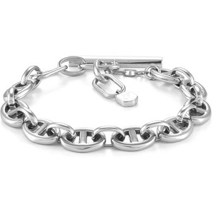 Women's Chain Bracelet in Sterling Silver or Silver-Tone Stainless Steel, Adjustable Link Jewelry - 1 of 4
