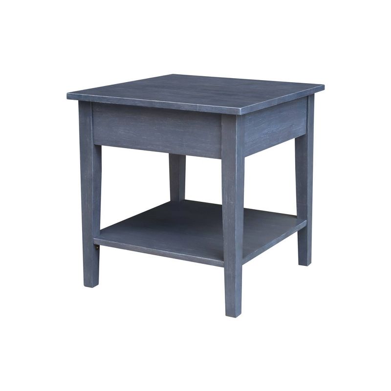 Spencer End Table Antique Washed Heather Gray - International Concepts, 6 of 12