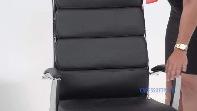 Contemporary Striped Executive Office Chair - Boss Office Products, 6 of 7, play video