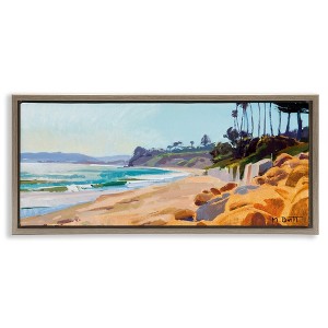 Stupell Industries Summer Beach Landscape Painting, 31" x 14" - 1 of 4