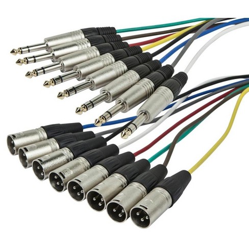 4-Channel Female XLR to Male CAT6 Stage Snakes by LyxPro