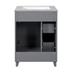 INFURNIC Vanity Tables, Elegant Compact Bathroom Vanity with Ample Storage for Small Spaces and Easy Maintenance, Gray, 18.3"*24"*34.3" - 4 of 4