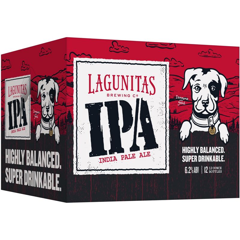 Lagunitas IPA Beer - 12pk/12 fl oz Bottles, 2 of 4