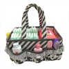 Bacati - Love Gray/Silver Storage Caddy - 2 of 4