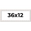PosterPalooza | Panoramic Sculpted White Picture Frame - UV Acrylic, Foam Board Backing, Hanging Hardware - 2 of 4
