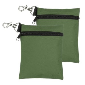 Unique Bargains Oxford Cloth Zipper Professional Golf Tee Pouches 5.5" x 6.7" 2 Pcs - 1 of 4