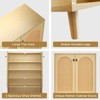 Halitaa Shoe Storage Cabinet with Adjustable Plates Natural doors - 4 of 4