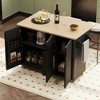 Kitchen Cart with Drop Leaf, Internal Storage Rack and Towel Rack - 3 of 4