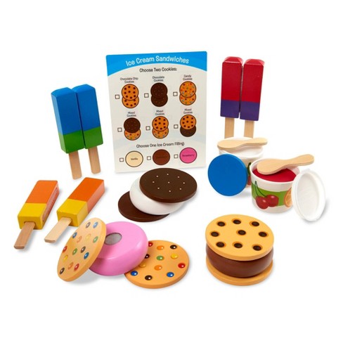 Wooden ice cream store set