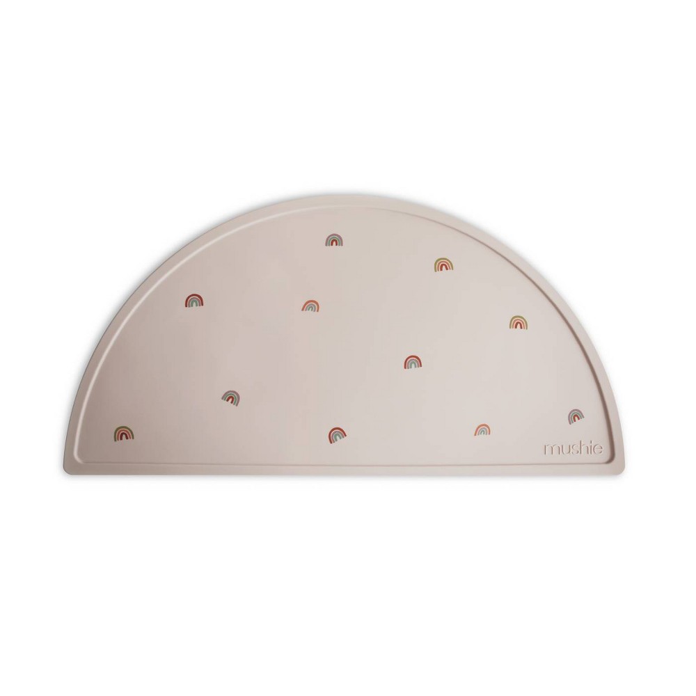 Mushie Silicone Table Mat - Rainbows