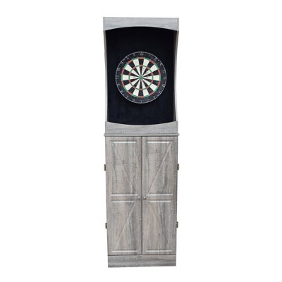 Westwood Driftwood Free-Standing Dartboard Cabinet Set