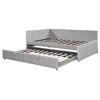 KIGFTSOD Full Size Upholstered L-Shaped Upholstered Daybed with Twin Size Pop Up Trundle and USB ports - 4 of 4