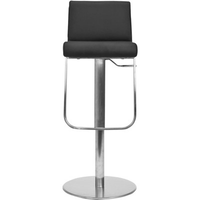 Stanley Gas Lift Swivel Bar Stool - Black - Safavieh