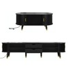 YOOCOZZ TV Stand & Coffee Table Set with Charging Station,Sliding Doors and Solid Wood Legs - 4 of 4
