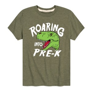 Boys' - Instant Message - Roaring Into Pre K Short Sleeve Graphic T-Shirt - 1 of 4