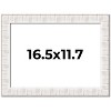 PosterPalooza | Sculpted White Picture Frame - UV Acrylic, Backing Board, Hanging Hardware Included - 2 of 4