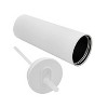 LunaLulinlk 24 oz No Drip Sippy Stainless Steel Tumbler With Straw, White - 3 of 4