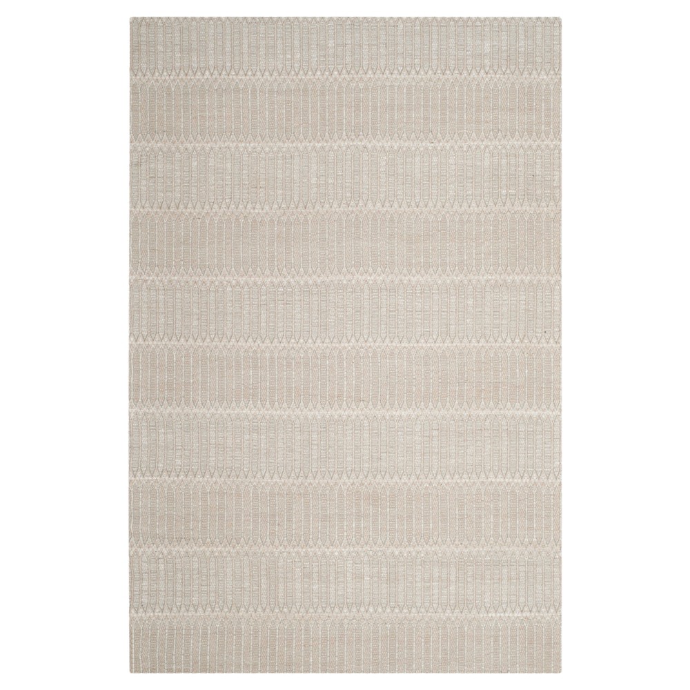 Beige Stripe Woven Area Rug 4'x6' - Safavieh