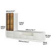 ATJafurn White Media Console for TVs up to 75'' - 4 of 4