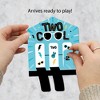 Big Dot of Happiness Two Cool - Boy - Blue 2nd Birthday Party Game Pickle Cards - Pull Tabs 3-in-a-Row - Set of 12 - 2 of 4