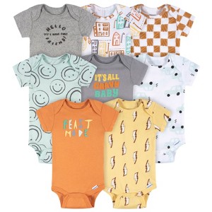 Onesies Brand Baby Boys' 8-Pack Short Sleeve Onesies Bodysuits - 1 of 4