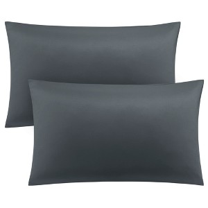 PiccoCasa Luxury Viscose from Bamboo Pillowcases with Zipper Closure 2 Pcs - 1 of 4