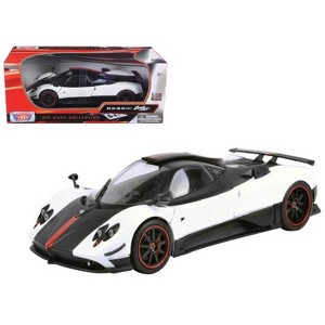 Pagani Zonda 5 Cinque White and Black 1/18 Diecast Model Car by Motormax - 1 of 3