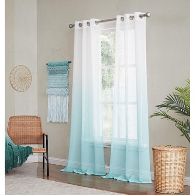 Dainty Home Shadow Ombre Light Filtering Grommet Panel Pair 2 Panels 76" W X 84" L