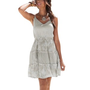 Women's Mixed Print Cover Up Dress - LASCANA - 1 of 4